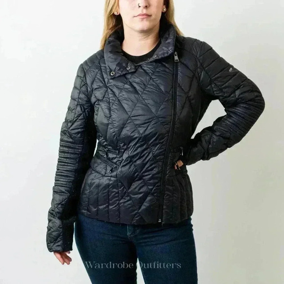 BEBE Black Quilted Jacket - Picture 2 of 9